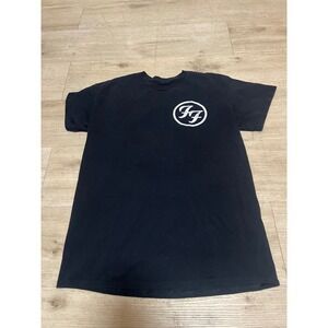 Foo Fighters Mens FF Shirt Sz‎ M Black Short Sleeve Dave Grohl Nirvana Pearl Jam